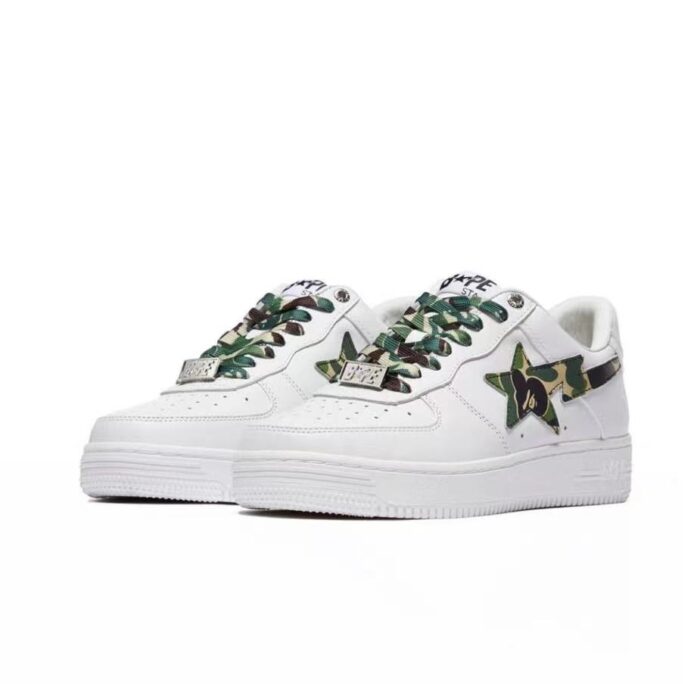 Bape Alb/Verde Militar - imagine 2